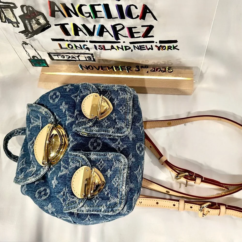 Louis Vuitton Venice Backpack - Monogram Denim Blue (NWT + Dust bag) - Picture 5 of 15